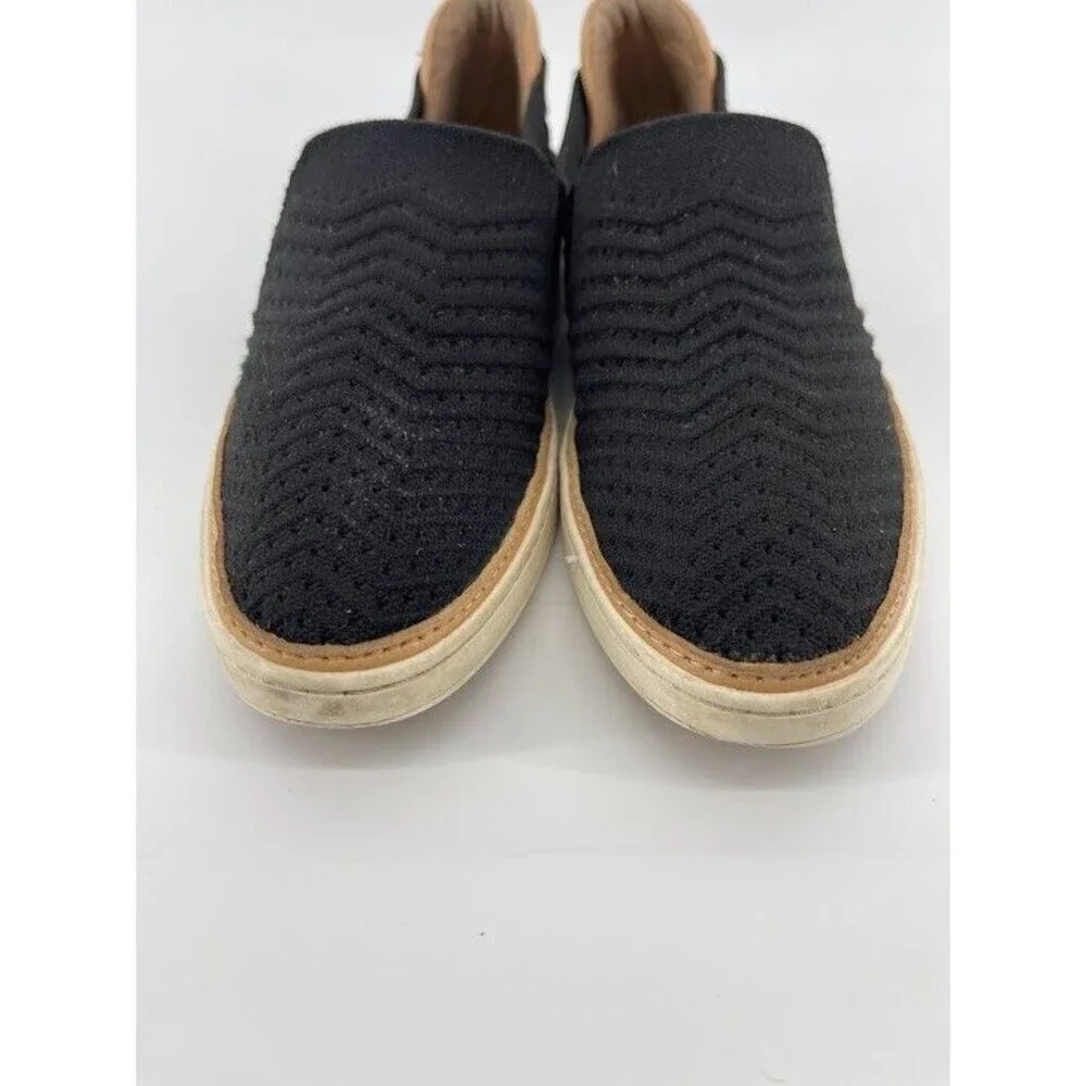 UGG Sammy Chevron Slip On Shoes 1102560 Black‎ Knit Weave Womens Size 11
